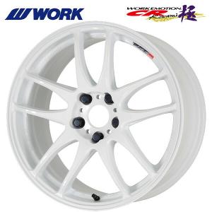 WORK EMOTION CR極 18×9.5J PCD114.3 5H INSET+38 ホワイト (WHT