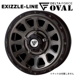 エクシズルライン デルタフォース オーバル マットブラック 16×7 +42 5