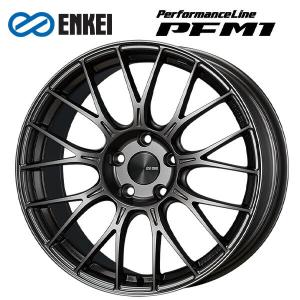 送料無料！エンケイ パフォーマンスライン PFM1 ダークシルバー 18×8 +50 5/112 新品ホイール1本｜k-tire