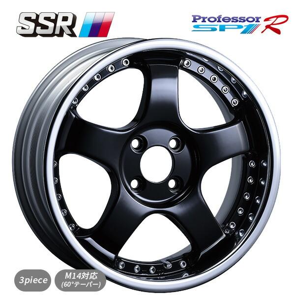 送料無料！タナベ SSR プロフェッサー SP1R ブラック 17×6 4/100 新品ホイール1本...