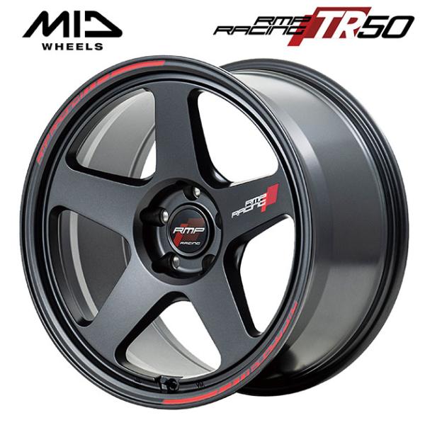 送料無料！マルカサービス RMPレーシング TR50 ターマックブラック 18×8 +45 5/11...