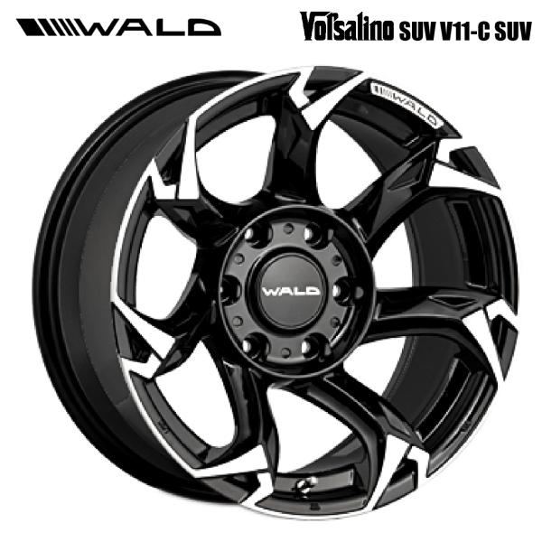 ヴァルド ボルサリノ SUV V11-C SUV ブラック/ポリッシュ 17×8 +20 6/139...