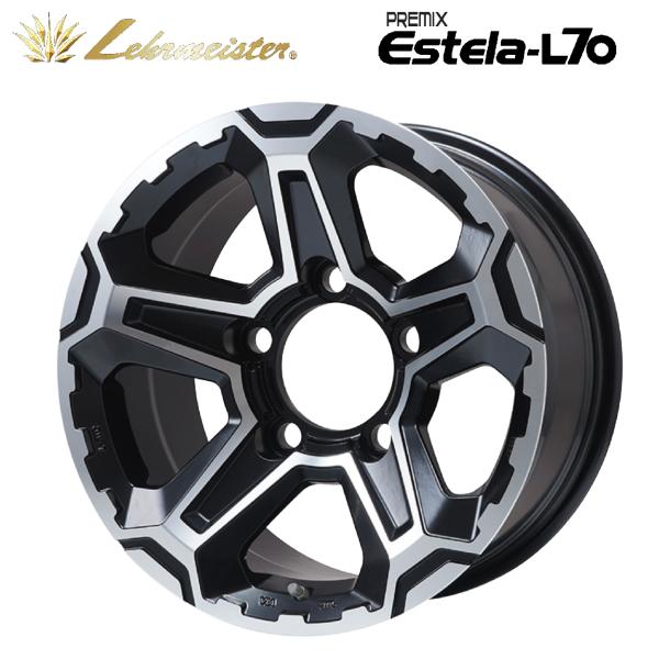 プレミックス エステラ L70 マットブラックポリッシュ 16×8 ±0純正平座ナット対応 5/15...