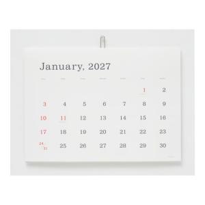 葛西薫カレンダー2027（罫線なし）