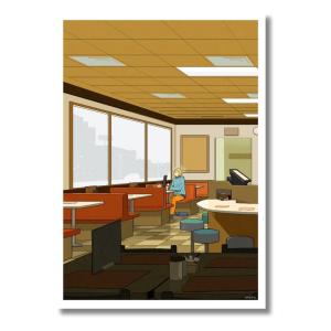 【受注生産】アニメ「グノーシア」額装プリント作品 サヌキナオヤ コラボイラスト セツ　※2026年1月中旬〜下旬頃発送予定