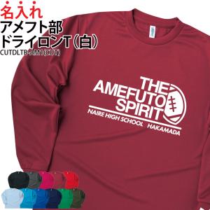 ドライロンT 長袖Tシャツ アメフト クラブ 部活 サークル ユニフォーム トレーニングウェア 練習着 UVカット ポリエステル100% ギフト CUTDLTB-AM1