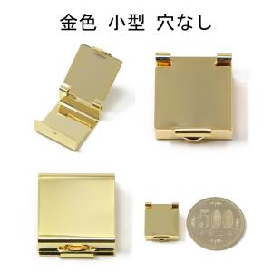 帯留め金具×1点 金色(本金メッキ) ワンタッ...の詳細画像4