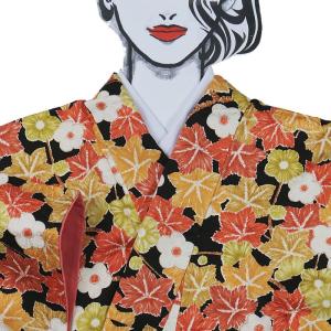 染め小紋 正絹】染め小紋 友禅染 ピンク 花柄洒落着物 【リサイクル