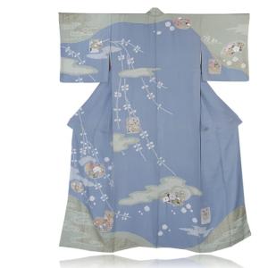 消費税無し 着物 正絹 《３点セット◇吉祥花々訪問着◇襦袢付き◇金彩