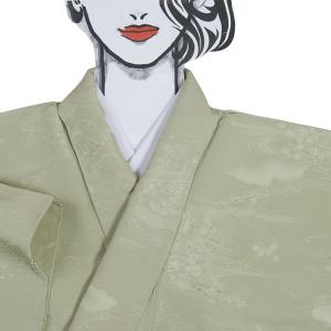 色無地 着物 美品 リサイクル 道行コート セット 正絹 身丈164m 裄64cm