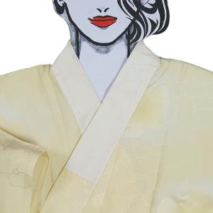 長襦袢 リサイクル襦袢袷 リユース 縮緬 草花 ボカシ染め ピンク 絹 丈