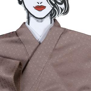 色無地 着物 美品 リサイクル 道行コート セット 正絹 身丈164m 裄64cm