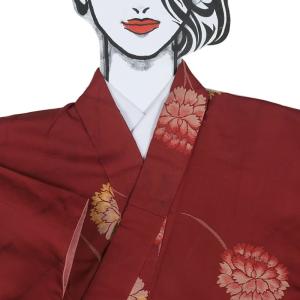 リサイクルお召し 織物 着物 塩沢お召し 逸品 絣織り 亀甲 黒 身長