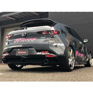 GPスポーツ エグザス エスチュ−ン マフラー  Mazda3 FASTBACK グレード20S 5BA-BPFP PE-VPS 2WD 6MT 6AT車 2019〜 252412B｜K-WORKS-2