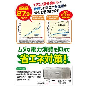 【2個セット】 室外機カバー アルミ 大型 節...の詳細画像4