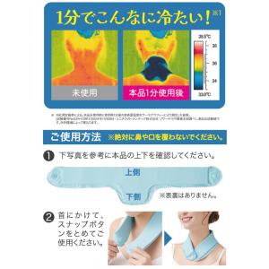 【メール便送料無料】 首に巻く 保冷剤 首を冷...の詳細画像3
