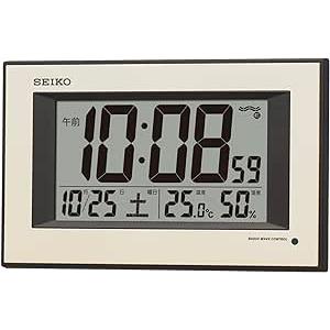 セイコークロック(Seiko Clock) セイコー クロック掛け時計 自動点灯 電波 デジタ...