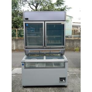 Ⓜ*️様 【中古】サンヨー 冷凍 ストッカー SCR-R551G冷凍庫 アイス W135cm 253L サンヨー 冷凍ショーケース SCR-135G 100V 冷凍ストッカー