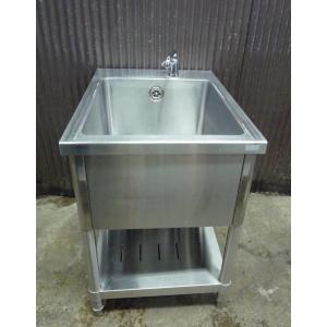 S190218B＠ステンレス低型1槽シンクW500×D700×H690●K9