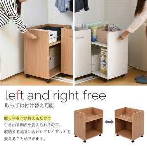 クローゼット収納 ワゴン キャスター付き 押し...の詳細画像5