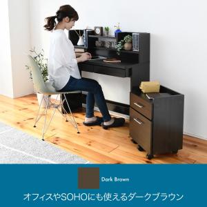 書斎 デスク コンパクト シンプル 幅100 ...の詳細画像2