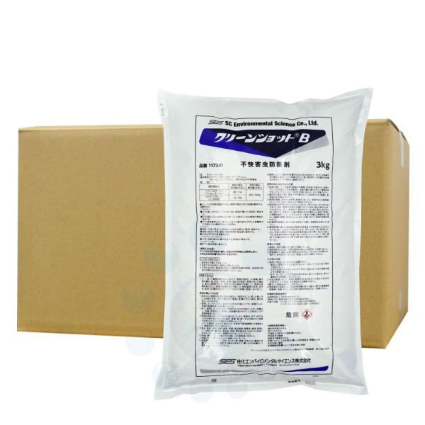 殺虫剤 ムカデ駆除 クリーンショットB 3kg×4袋 ムカデシャットアウト 微粒剤 侵入防止 ヤスデ...