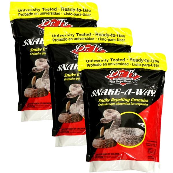 スネークアウェイ 1.8kg×3本 送料無料嫌な臭いでヘビを追い払う 毒蛇にも効果 蛇忌避剤