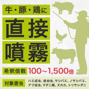 サシバエ 蚊 対策 動物用金鳥ETB乳剤 1L...の詳細画像4