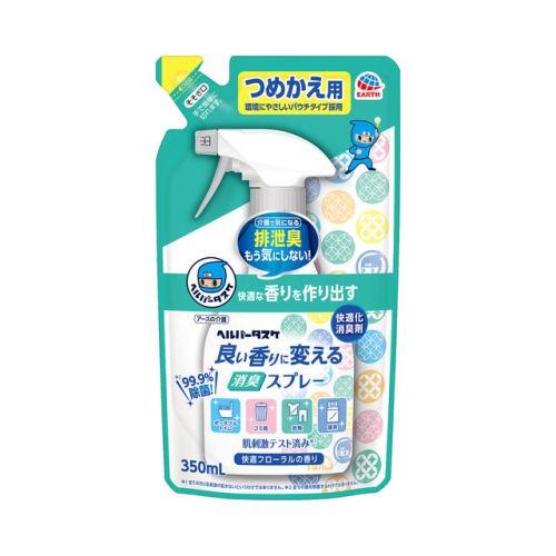 消臭 除菌 ヘルパータスケ 良い香りに変える消臭スプレー 快適フローラルの香り つめかえ 350ml...