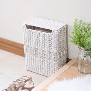 ホワイトラタン ダストボックス ゴミ箱 蓋付き ホワイト 白 ホワイトインテリア 韓国インテリア 雑貨 かわいい おとな可愛い おしゃれ Si Sf Gk3ww 家具通販のグランデ 通販 Yahoo ショッピング