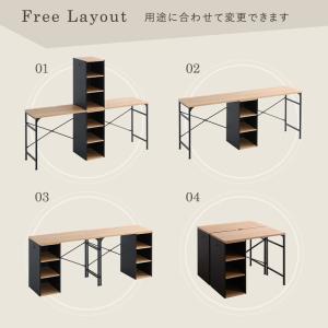 ツインデスク ヴィンテージ 学習デスク 勉強机...の詳細画像2