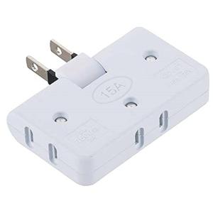 オーム電機 コーナータップ 3個口 HS-TM3FA1-W