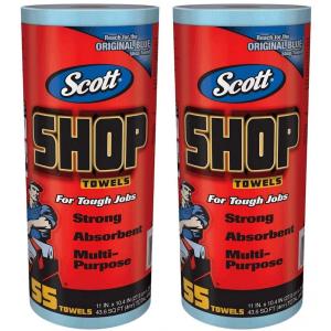 SCOTT ショップタオル ブルーロール 55枚...の商品画像