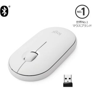 数量限定　ロジクール ワイヤレスマウス 無線 マウス Pebble SE-M350OW 静音 薄型 オフホワイト  【配送種別：HM】