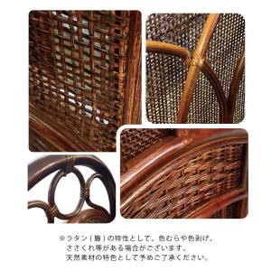パーテーション 2連 衝立 籐 天然素材 高さ...の詳細画像4