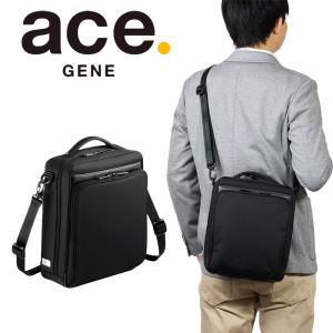 ace. GENE LABEL エース ショルダーバッグ A4サイズ 横型 ace.GENE
