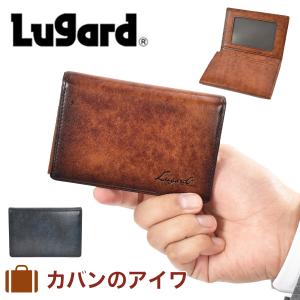 青木鞄 パスケース メンズ ラガード 名刺入れ G3 二つ折り Lugard 本革 牛革 革 レザー 財布 免許証入れ 二つ折り財布 2つ折り財布  5204