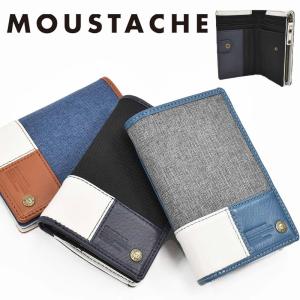 moustache 財布 ミドルウォレット ムスタッシュ 二つ折り 縦型 メンズ レディース 二つ折り財布 ブランド 2つ折り財布 彼氏 男性 ギフト プレゼント DUQ-4239｜カバンのアイワ