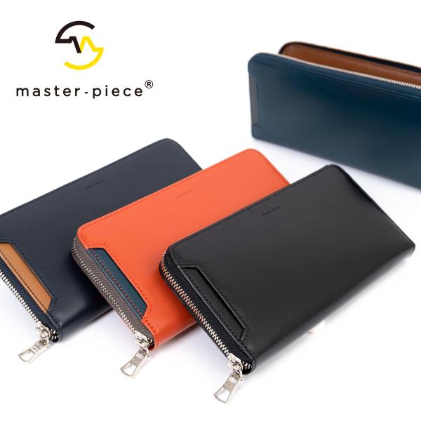 マスターピース 長財布 master-piece 財布 ロングウォレット ラウンドファスナー メンズ...