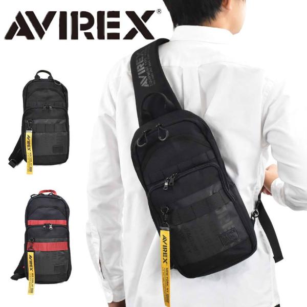 AVIREX ボディバッグ B5 メンズ 大容量 アビレックス バッグ ショルダーバッグ ブランド ...