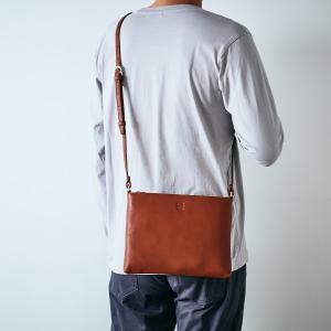 サコッシュ ショルダーバッグ メンズ 本革 レ...の詳細画像2