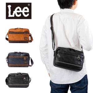 Lee リー ショルダーバッグ メンズ レディース ブランド 合皮 ショルダーバック 斜め掛けバッグ シンプル コンパクト おしゃれ 320-3108