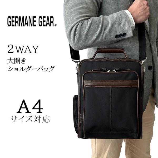 ショルダーバッグ メンズ a4 縦型 2way 通勤 肩掛け 斜めがけ ビジネス 黒 縦長 自立 持...