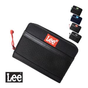 二つ折り財布 メンズ Lee リー ブランド ロゴ ウォレット 札入れ ラウンドファスナー 小銭入れ 男子 小学生 中学生 高校生 カラーBOXロゴ刺繍 0520699