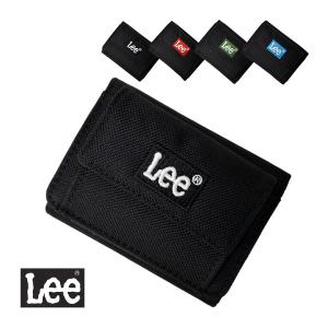 三つ折り財布 ミニ財布 メンズ 財布 三つ折り Lee リー ブランド ロゴ ミニウォレット コンパクト 小さい 男子 小学生 中学生 高校生 カラーBOXロゴ刺繍 0520700