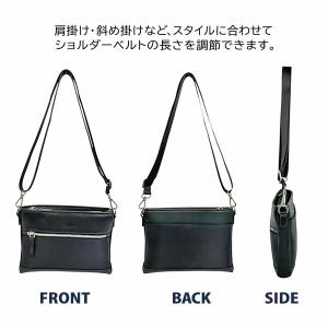 ショルダーバッグ メンズ 小さい 横型 斜めが...の詳細画像3