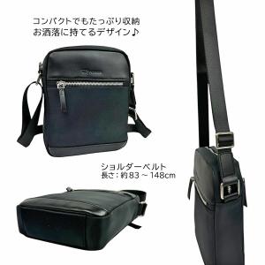 ショルダーバッグ メンズ 小さい 縦型 ユーピ...の詳細画像4