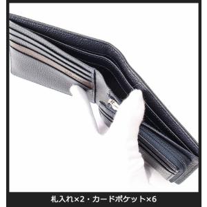 二つ折り財布 メンズ ブランド 61r644 ...の詳細画像4