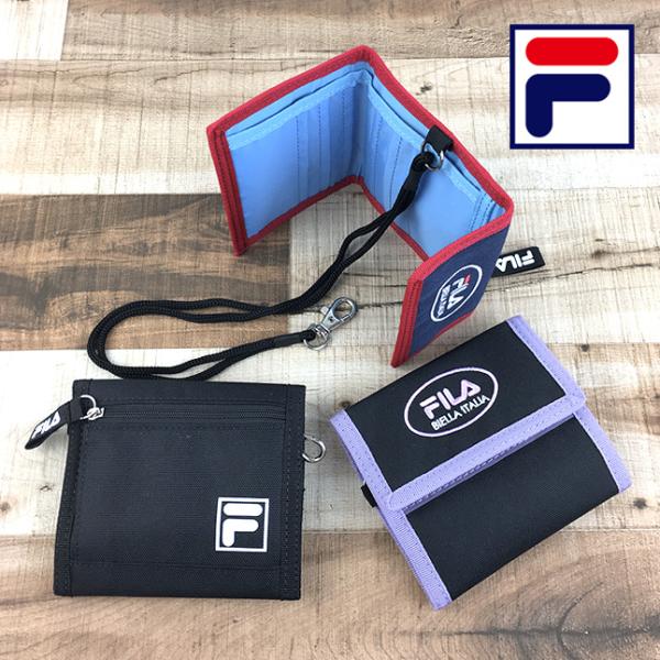 キッズ 財布 男の子 7816 FILA フィラ ブルックシリーズ ストラップ付き 三つ折り 折り財...