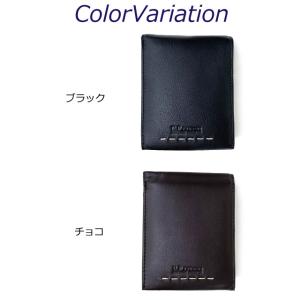 折り財布 2つ折り メンズ 財布 黒 おしゃれ...の詳細画像4